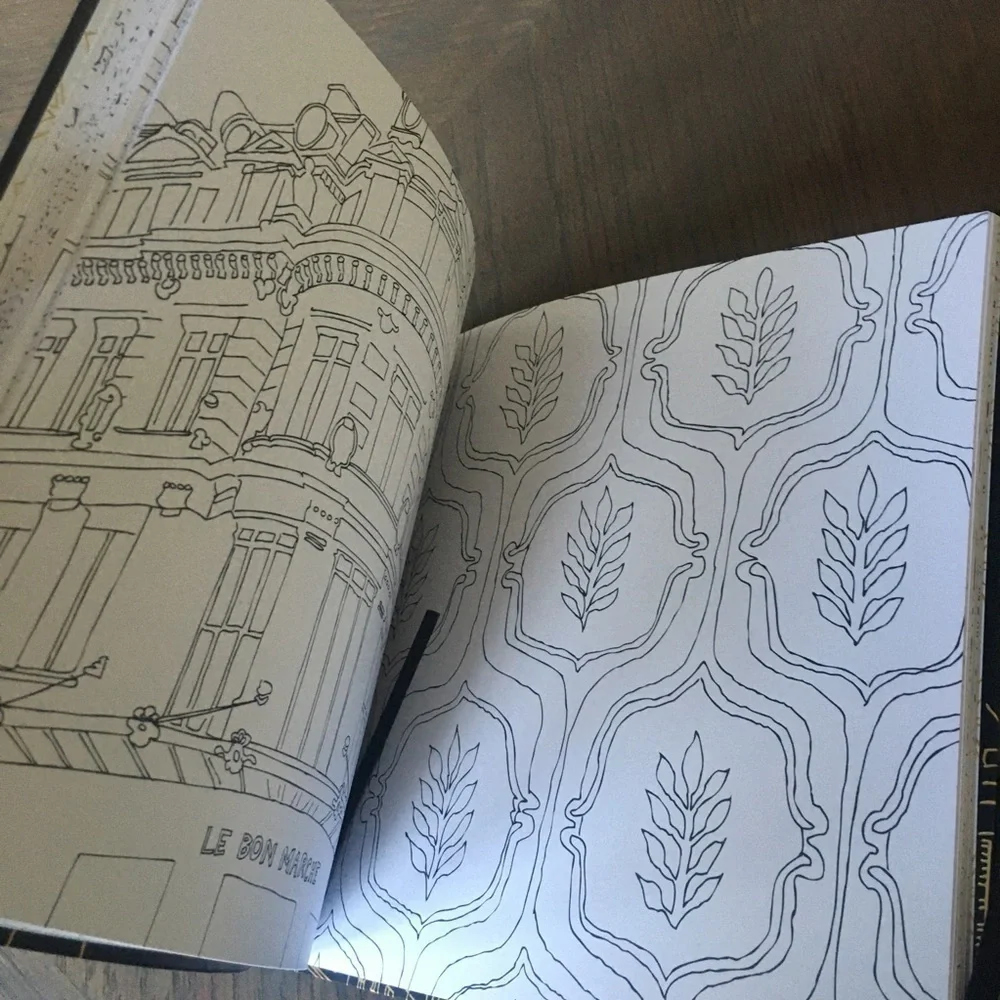 Paris Street Style coloring book for grownups